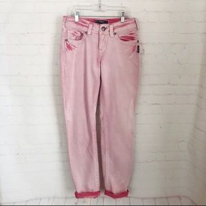 [Silver] Suki skinny jeans in Pink wash Size: 26